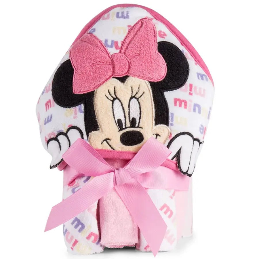 Playgro Mickey and Minnie Hooded Towel - 2asst CDU