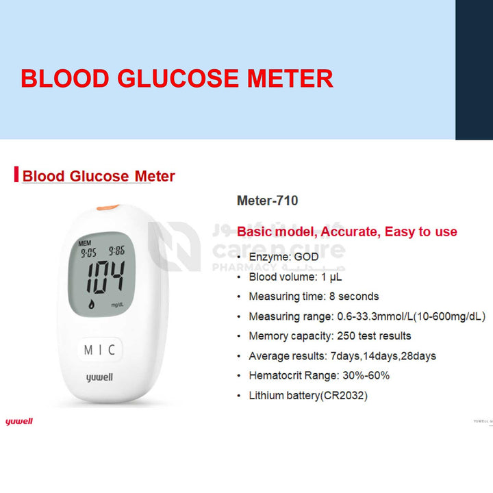 Yuwell Blood Glucose Meter 710