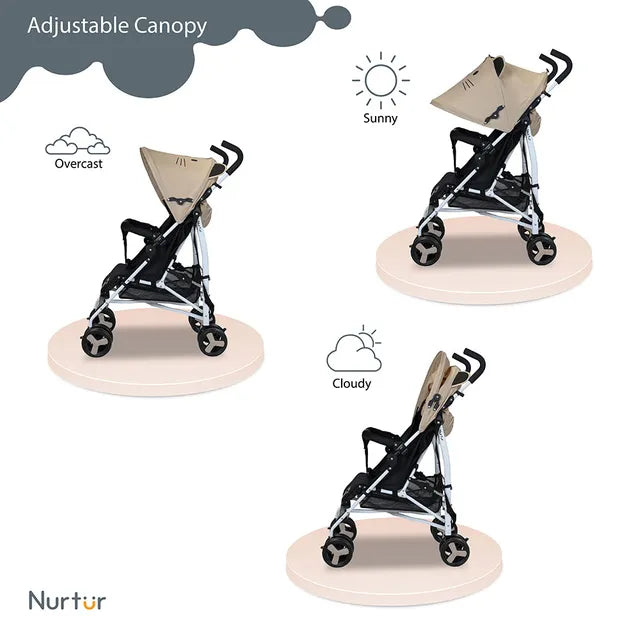 Nurtur - Luca Cat Lightweight Stroller (Beige)