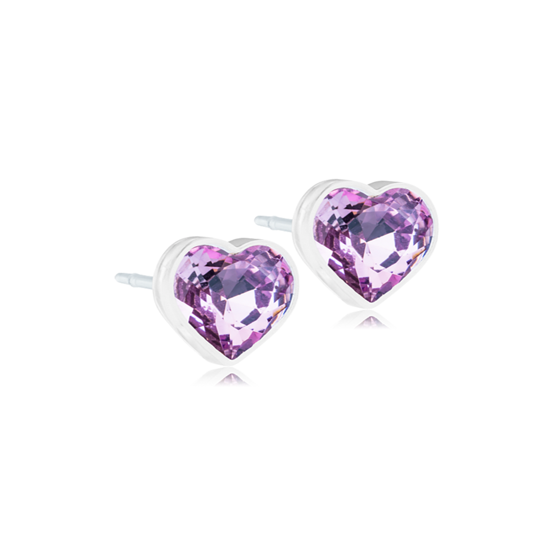 Blomdahl Cj Mp Heart 6mm Light Amethyst 15-0121-74 [B]