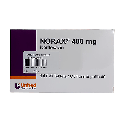 Norax 400mg Tablets 14's (Original Prescription Is Mandatory Upon Delivery)