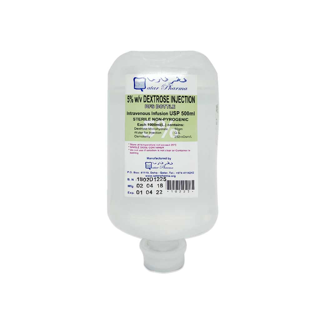 Dextrose 5%W/V 500ml Infusion [10]