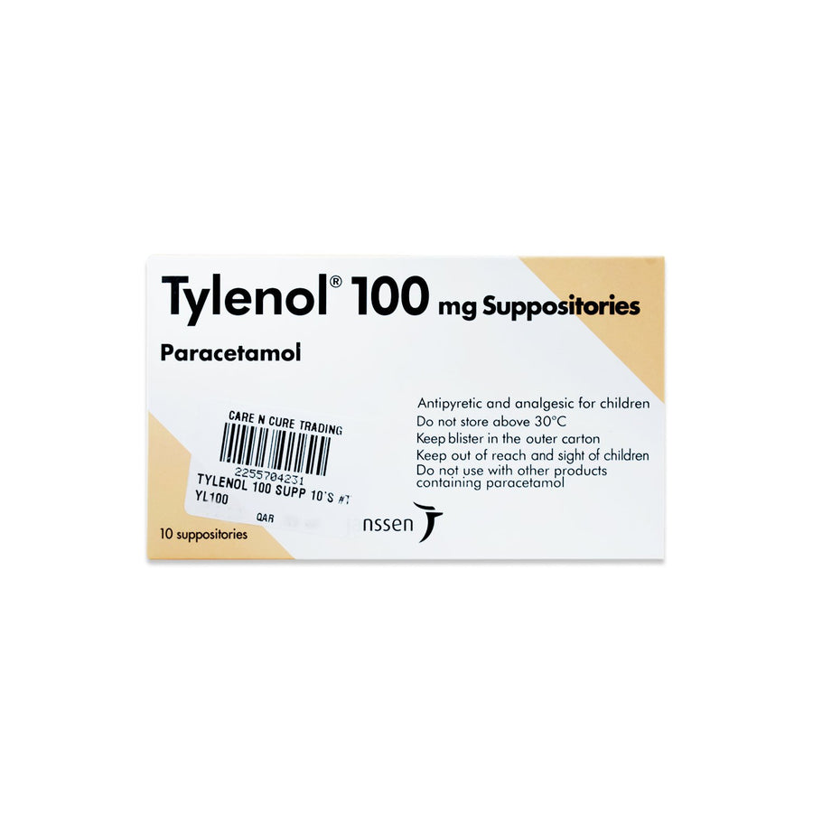 Tylenol 100 Supp 10S