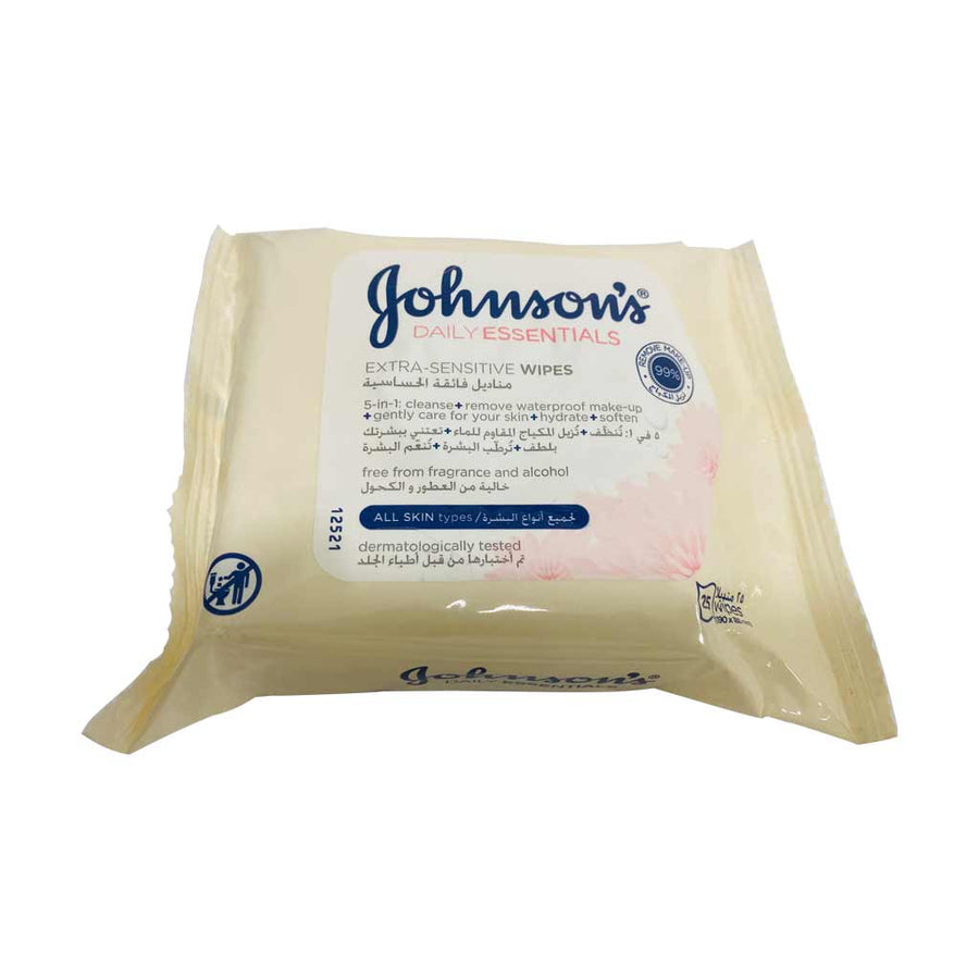 Johnson'S D/E Frag Free Clg Wipes 25S