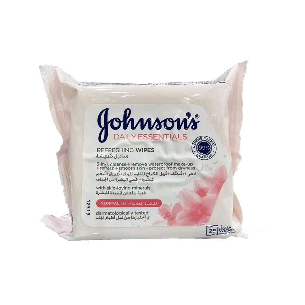 Johnson'S Daily Essential Refresh Wipes Norm 25S