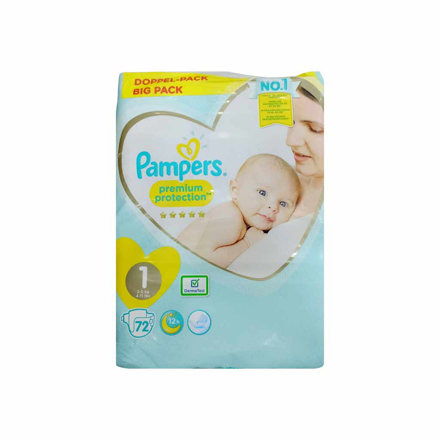 Pampers Prem Care Diapers 72 's S1 2 X 72 Jp 