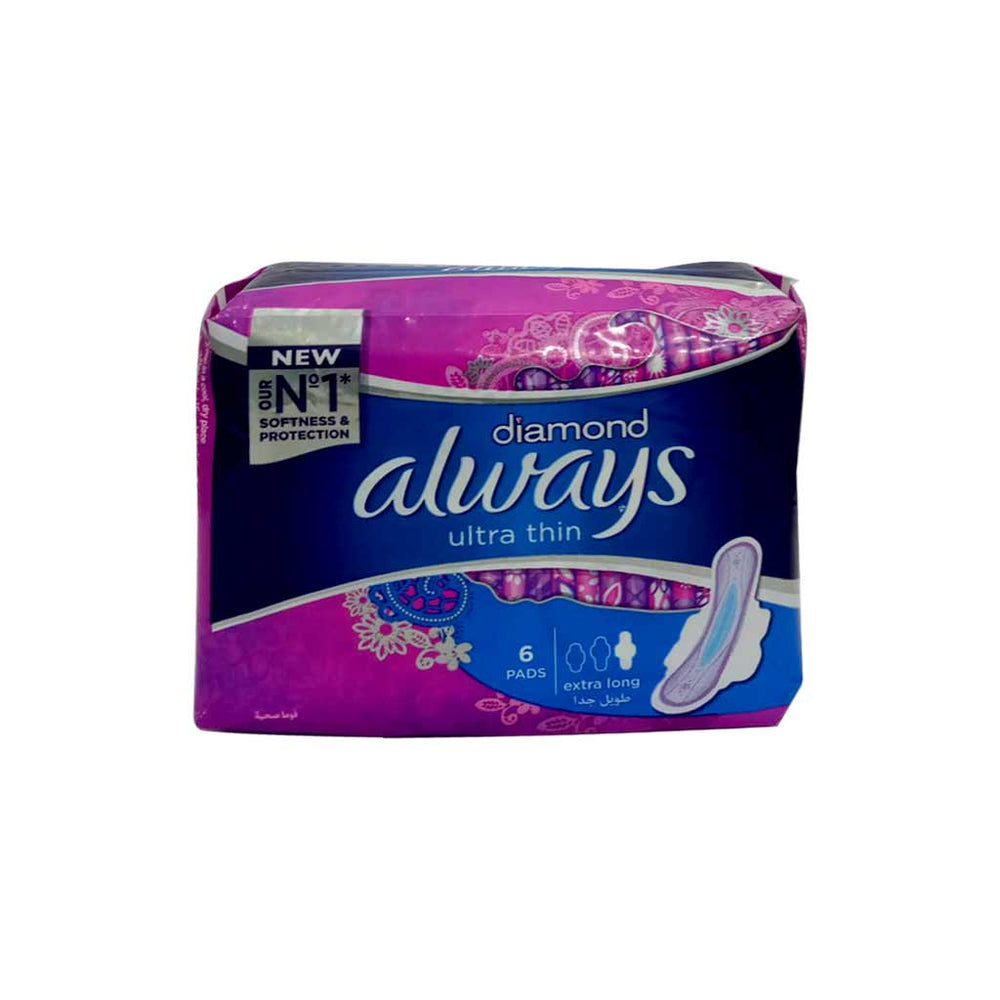 Always Ultra Diamond XL Night Pads 24 X 6S