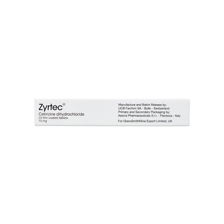 Zyrtec 10mg Tablets 20S