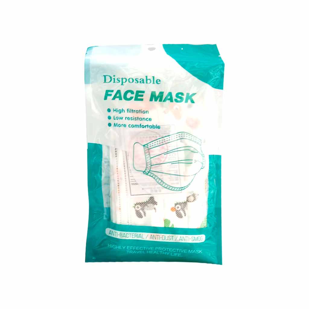 Kids Disp Facemask Earloops Hq 10'S Assrt