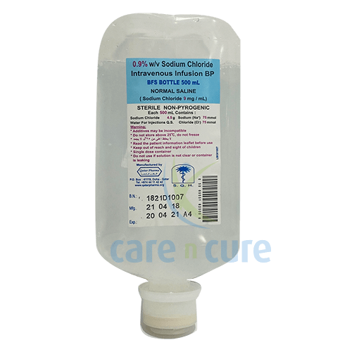 Sodium Chloride (Normal Saline) 0.9% 500 ml