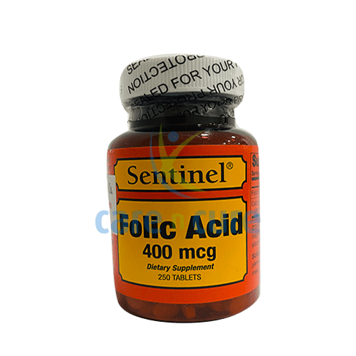 Sentinel Folic Acid 400Mcg Tablets 250S