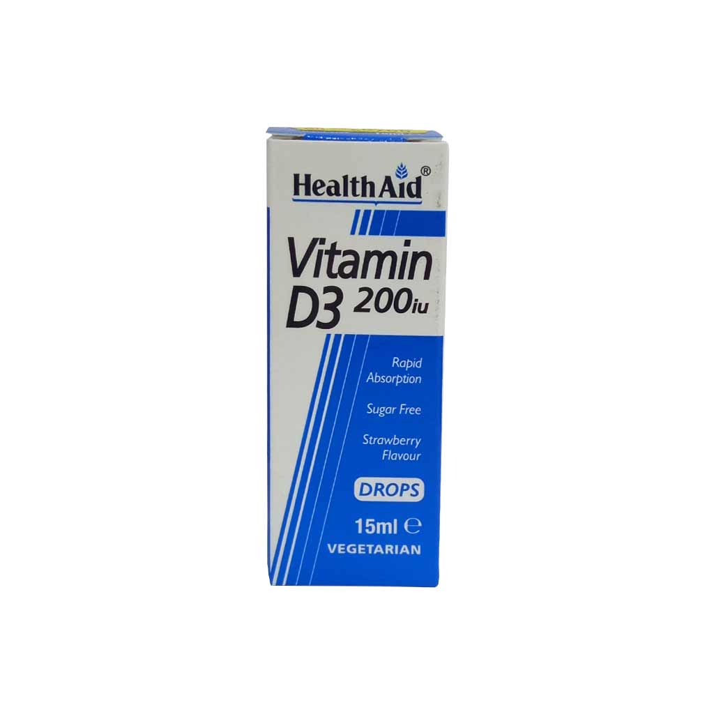 Health Aid Vit D3 200Iu Drops 15ml