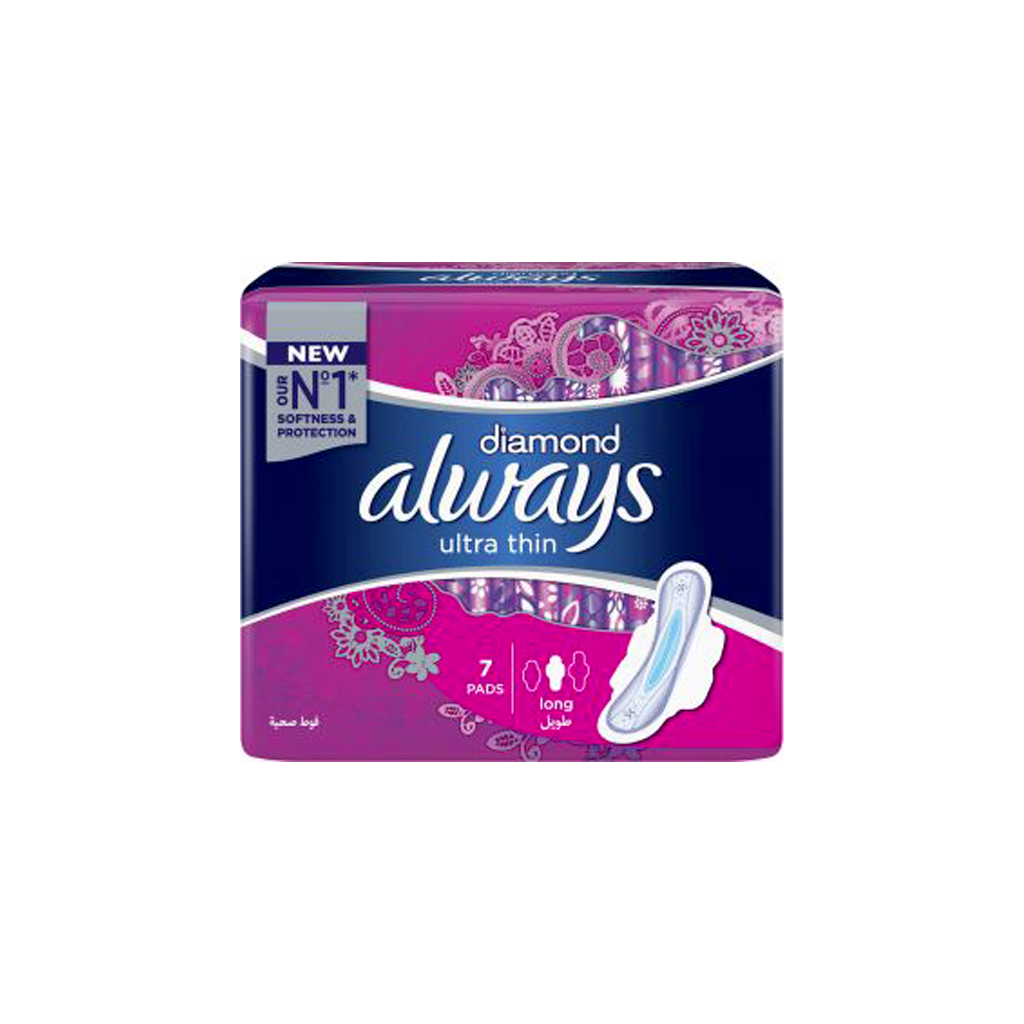 Always Ultra Diamond Long Pads 7S Reg. 24 X 7 