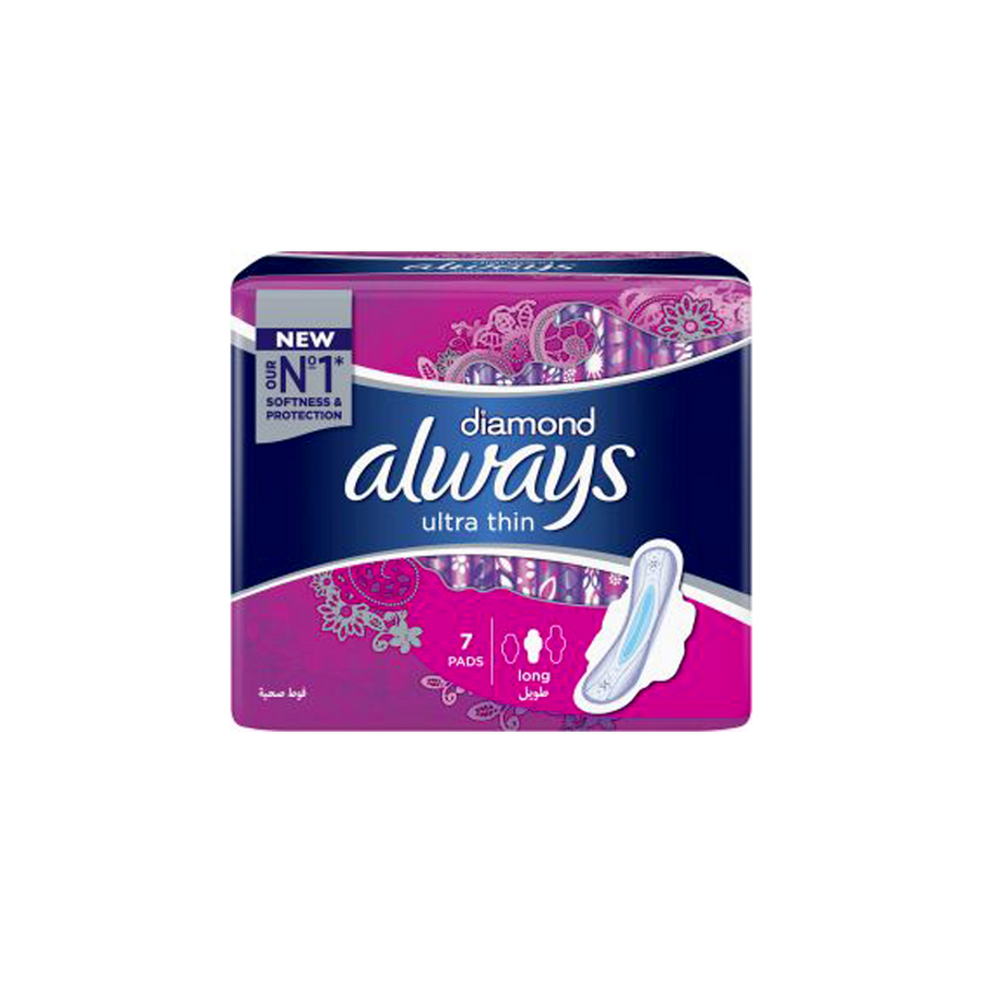 Always Ultra Diamond Long Pads 7S Reg. 24 X 7 