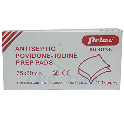 Prime Povidon Iodine Pre Swab 100's