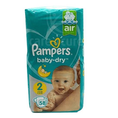Buy Pampers_ ml Diaper S2 Vpp (2X58) S226-0 Online at Best prices in ...