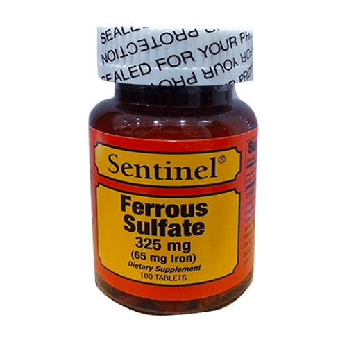 Sentinel Ferrous Sulfate 325mg 100's