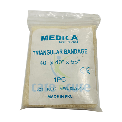 Medica Triangular Gauze Bandage With 2 Pins 40 X 40 X 56 