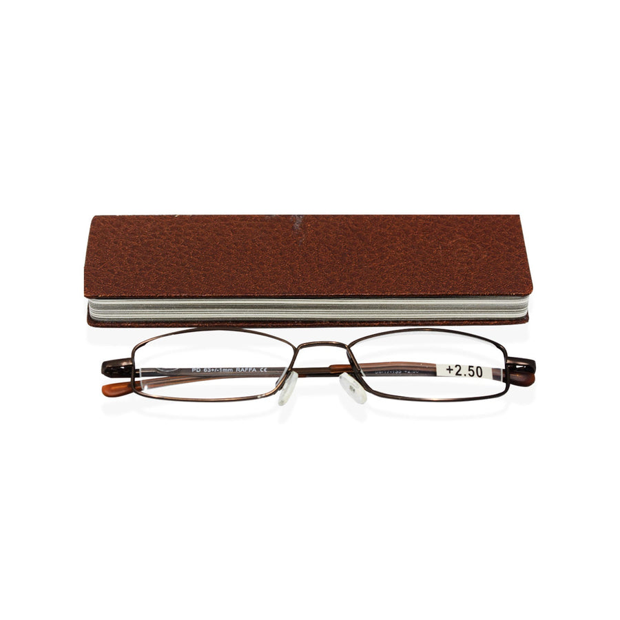 Raffa Reading Glass Notebook Slimlines Bronze (Ra-079 +2.50)