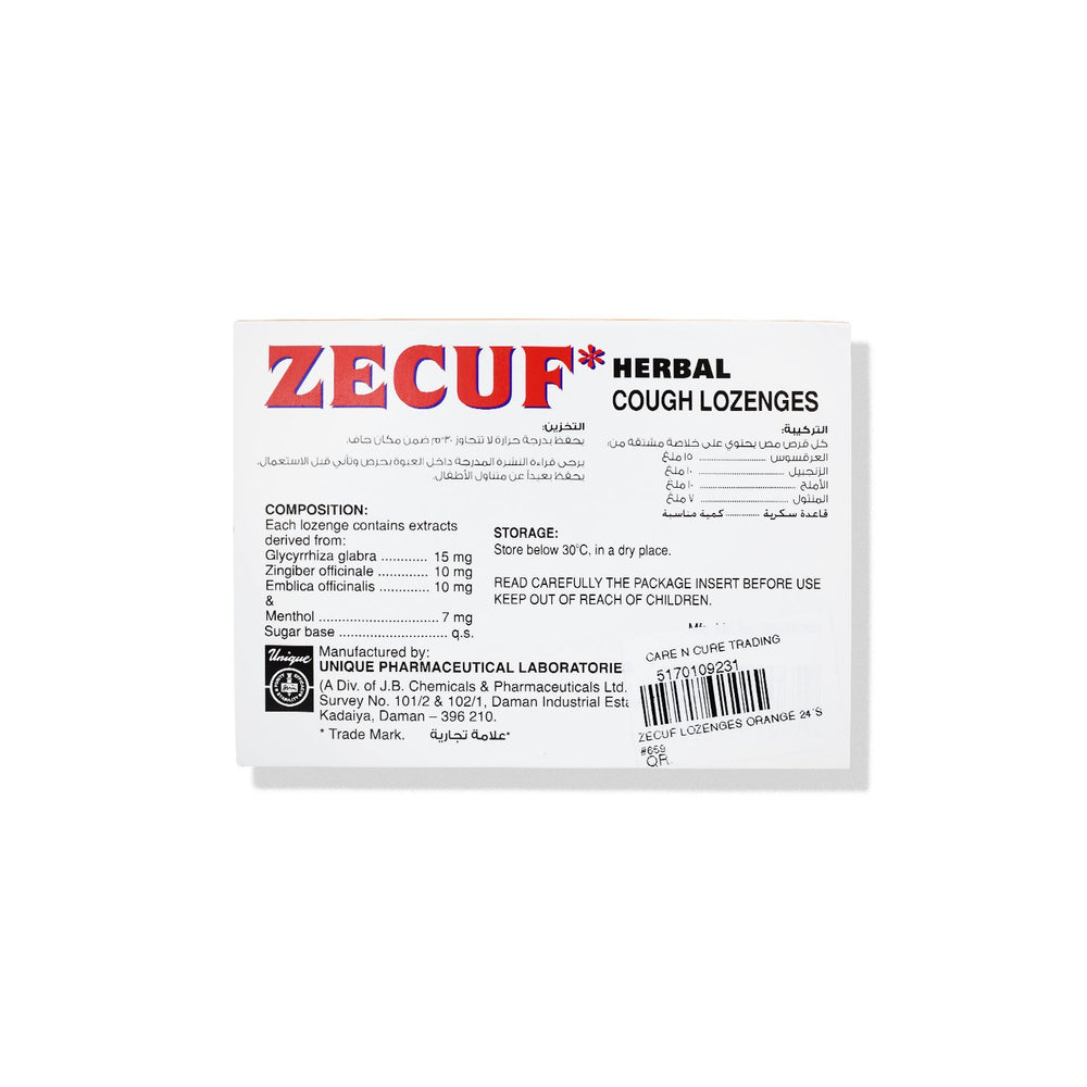 Zecuf Lozenges Orange 24S