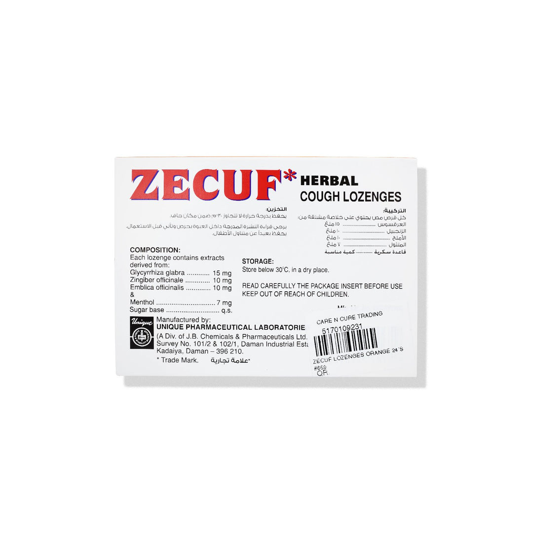 Zecuf Lozenges Orange 24S