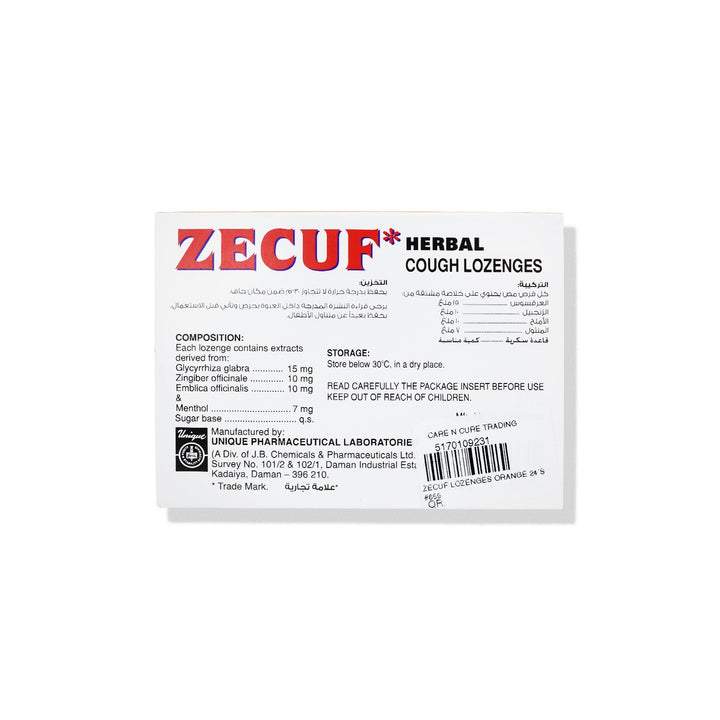 Zecuf Lozenges Orange 24S