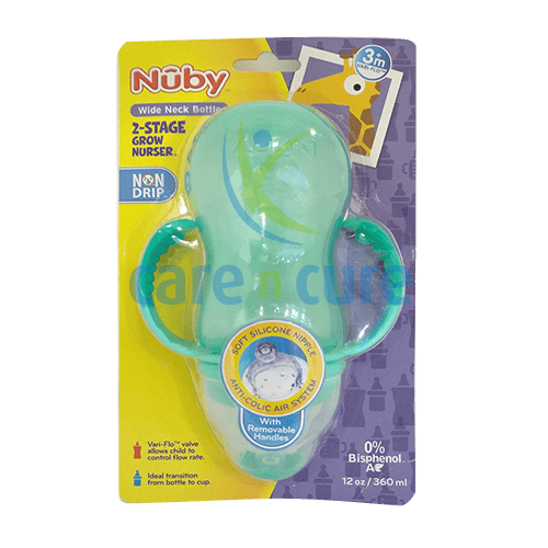 Nuby Non-Drip Wide Neck Bottle 360 ml 1096