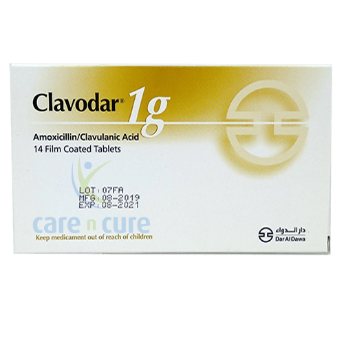 Clavodar 1G Tablets 14's (Original Prescription Is Mandatory Upon Delivery)