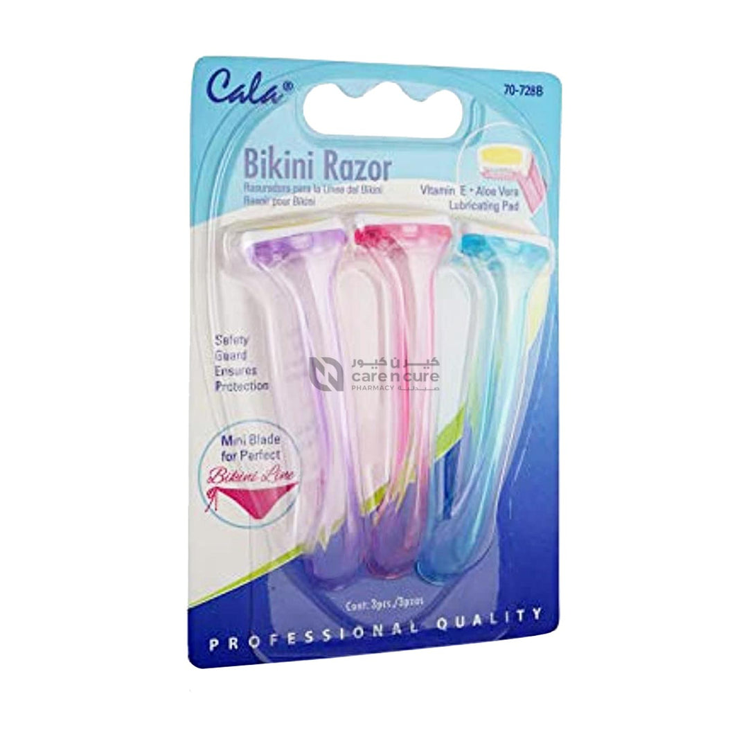 Cala Bikini Razor With Lub Pad 3 Pieces