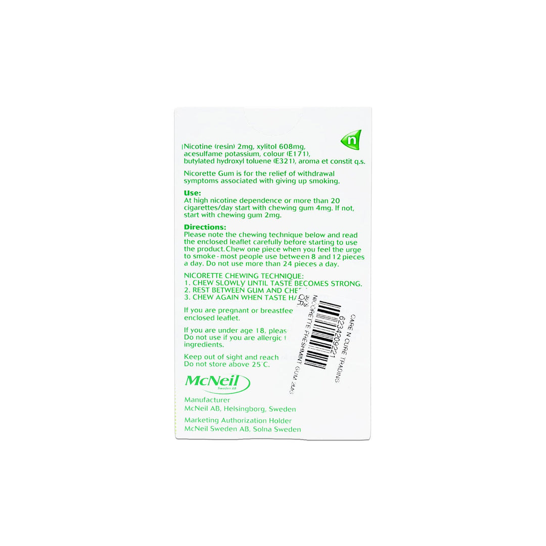 Nicorette Freshmint Gum 2mg 30S