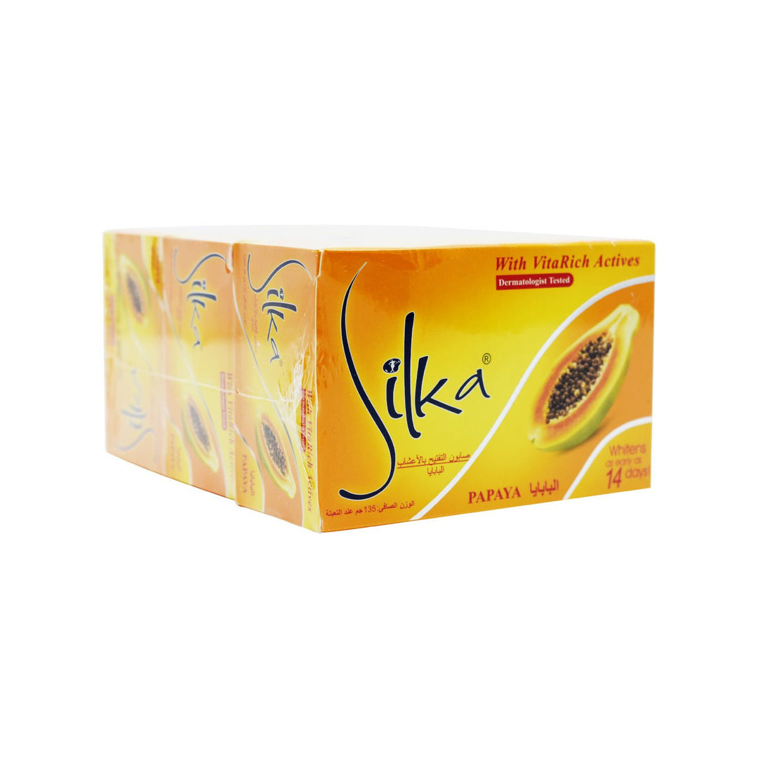 Silka Papaya Soap 135gm Bundle Offer 3'S