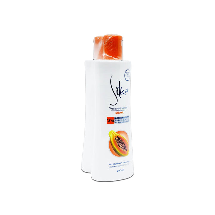 Silka Papaya Whiten Lotion 200ml Bundle Offer 2'S