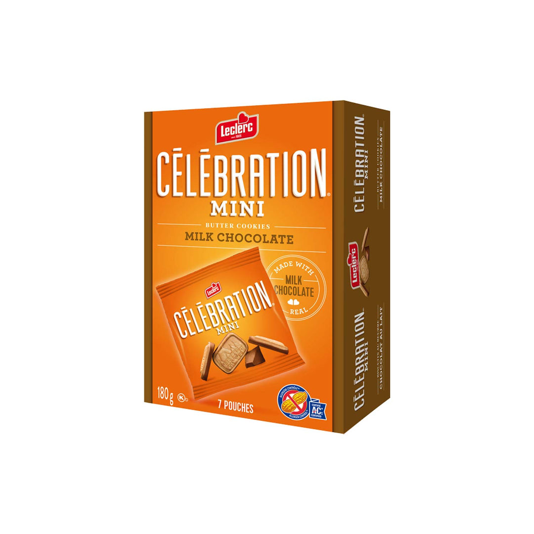 Leclerc Celebration Mini Butter Cookies Milk Chocolate 180gm