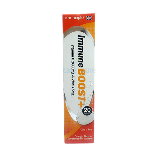 Phc Immune Boost + 1000mg Vitamin C +15mg Zinc Effervescent Tablet 20's