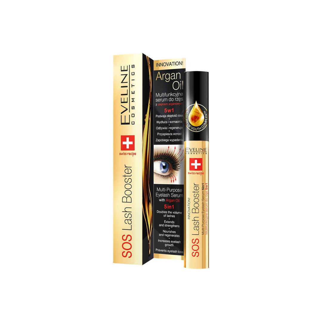 Eveline 5 In 1 Argan Oil Eyelash Serum 10ml