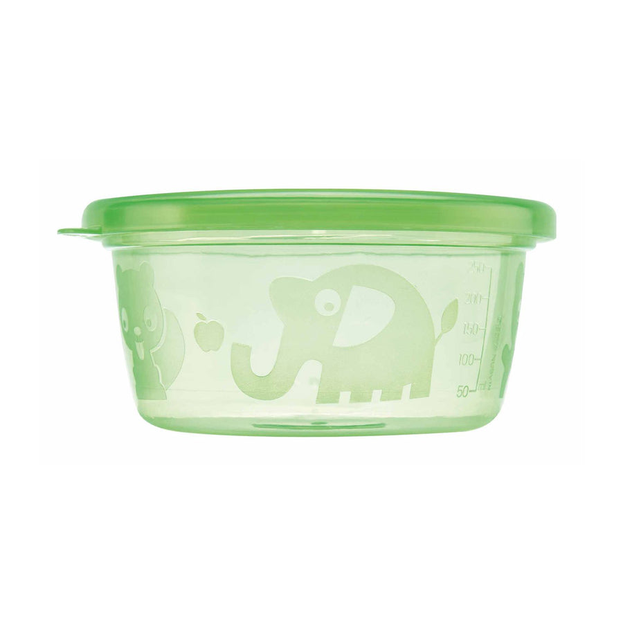 Nuby pp - 6 Pack- Bowl With Flat Lid