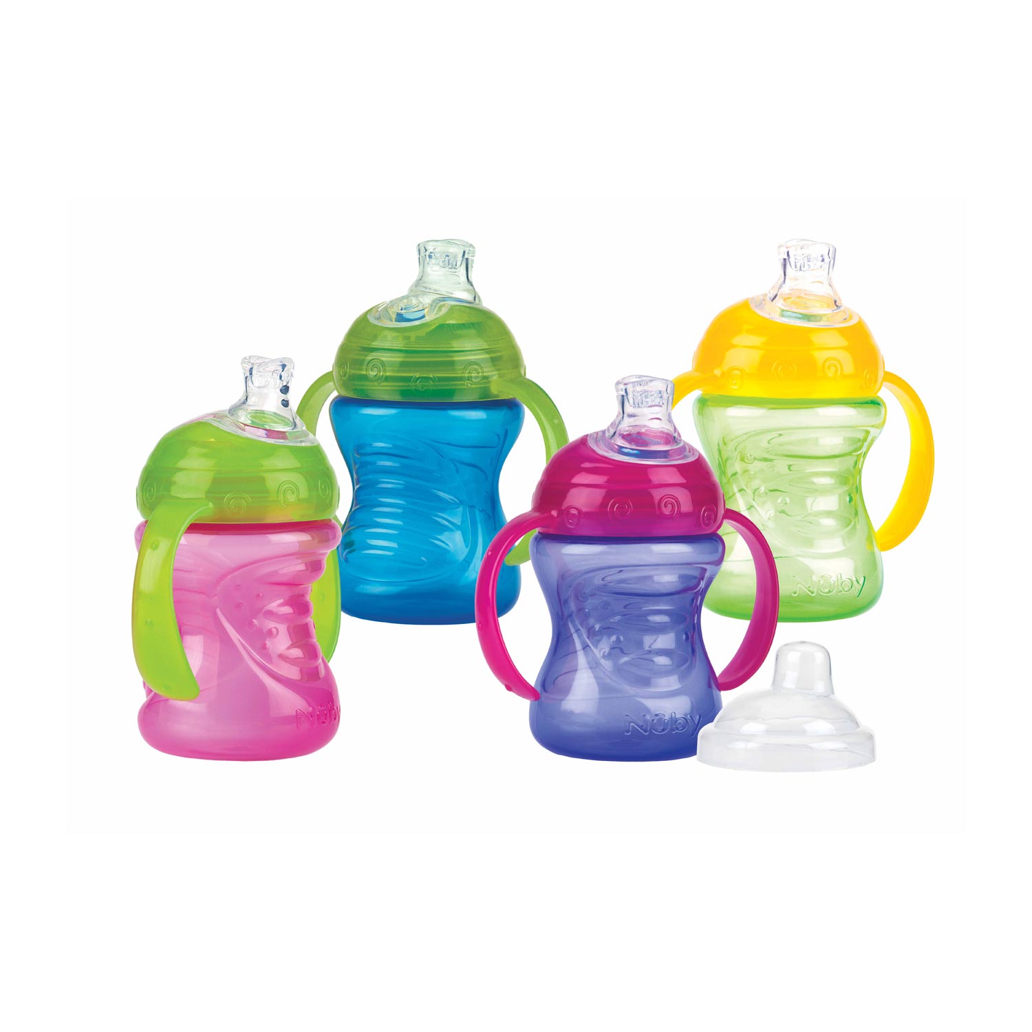 Buy Nuby1P Super Spout Cup With Handles 240ml Online at Best prices in ...