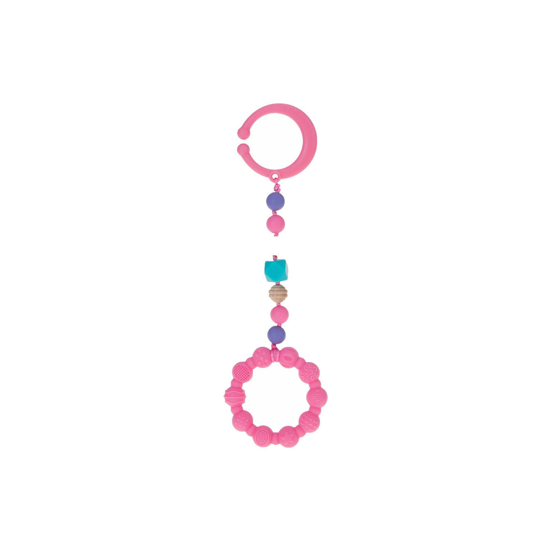 Nubysilicone Ring Teether With Clip