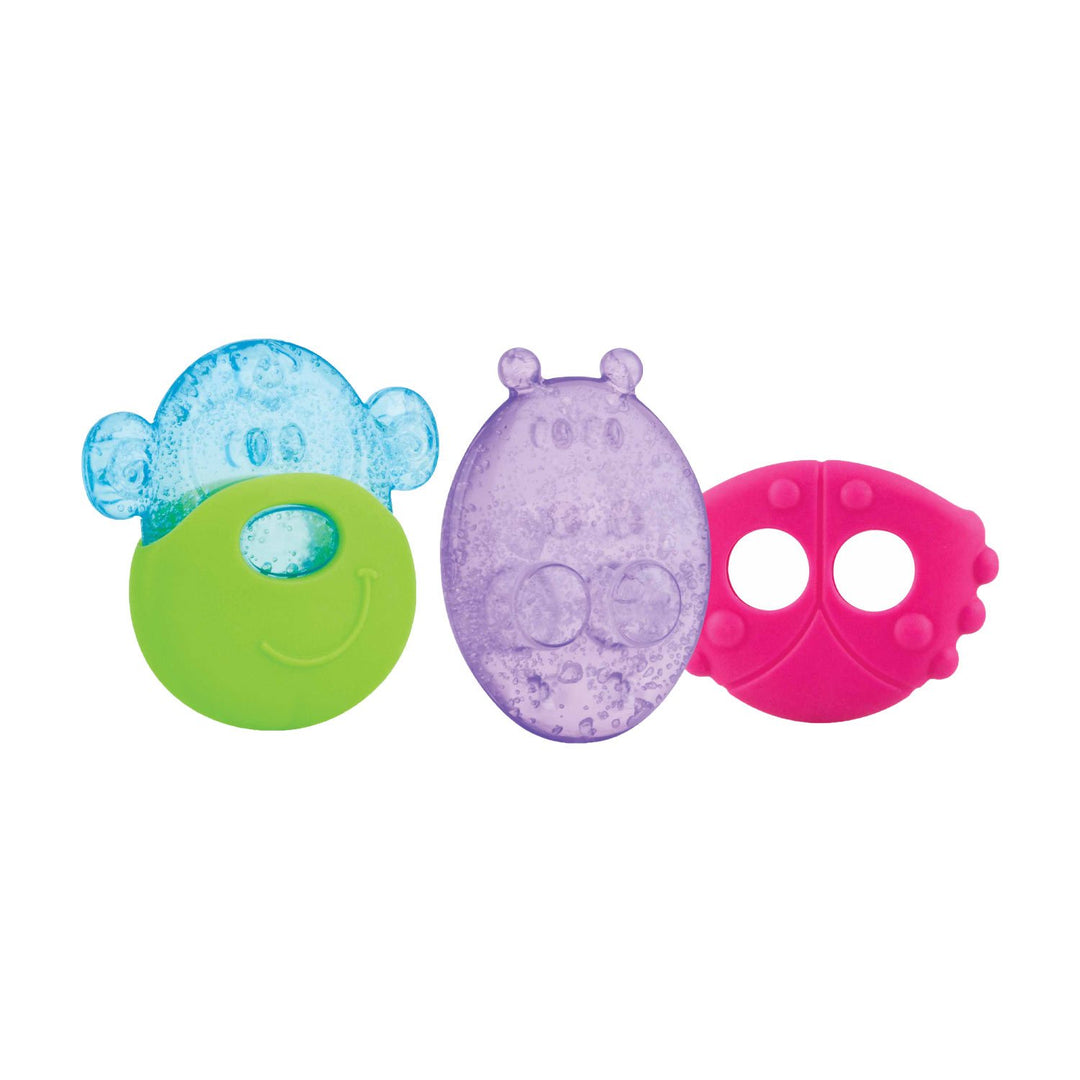 Nuby1 Pack Ice Gel Teether With Sleeve - Animals