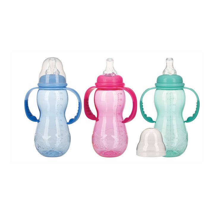 Nuby2-Stage Sn Bottle Tt 320ml W/Nipple And W/Handles