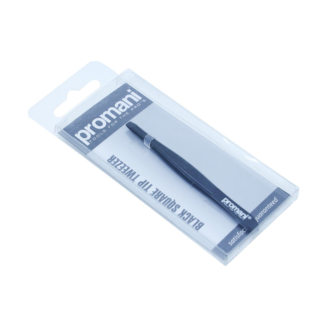 Promani Black Square Tip Tweezer