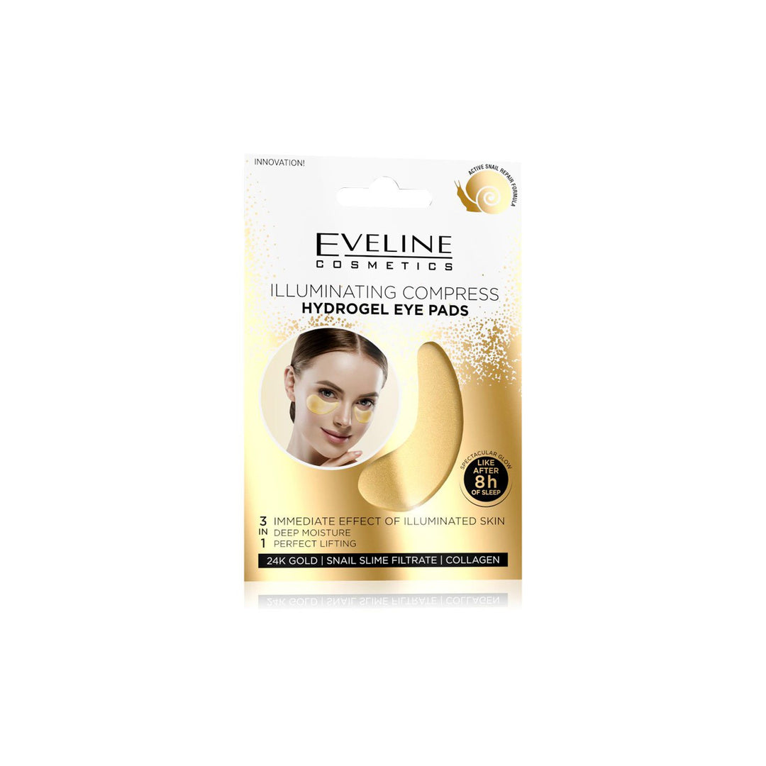 Eveline Gold Illum Compress Hydgel Eye Pads 3 In 1