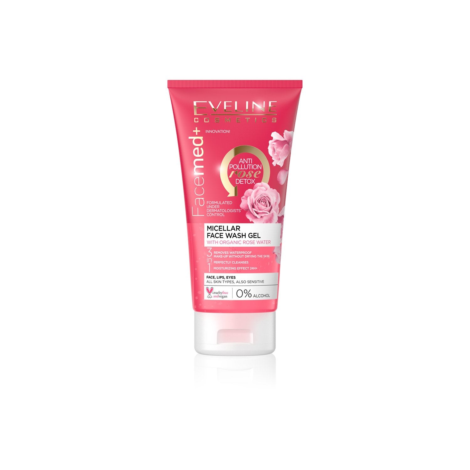 Buy Eveline Facemed+ Purif Face Wash Gel W/Org Rose Water 150ml [F ...