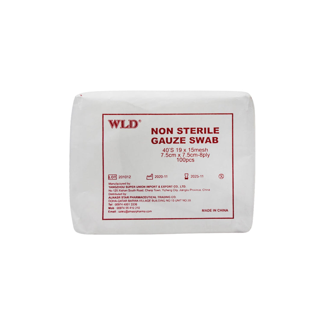 Wld Gauze Swab 7.5 X 7.5 8Ply 100'S