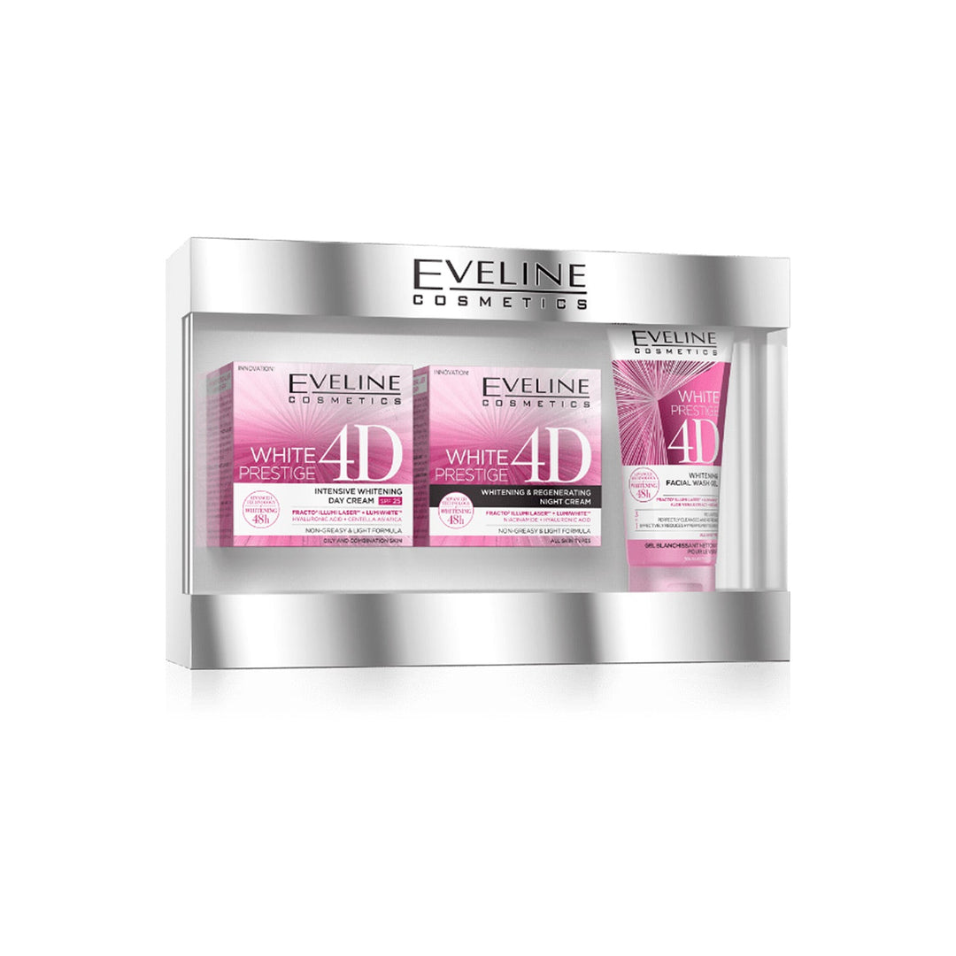 Eveline 4D White Prestige 3 Pieces Kit (Gift Set)
