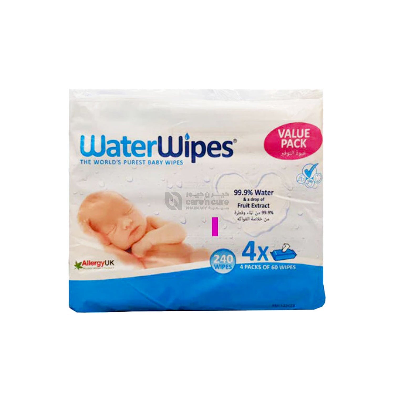 Buy Water Wipes Value Pack (60 X 4) 240 Pieces, Online at Best prices ...