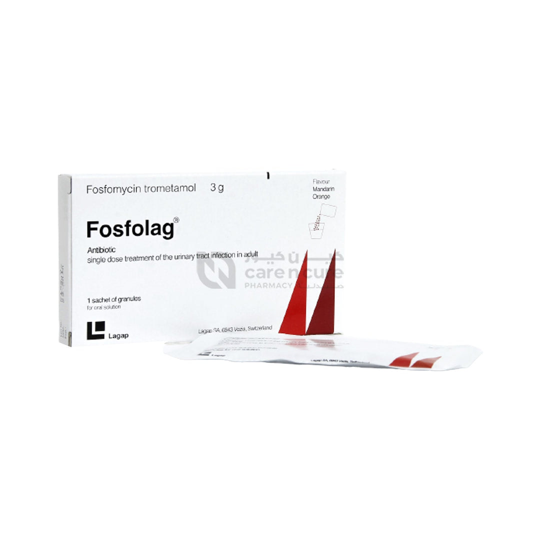 Fosfolag 3G Orange Flav Sachets 1 Pieces (Original Prescription Is Mandatory Upon Delivery)