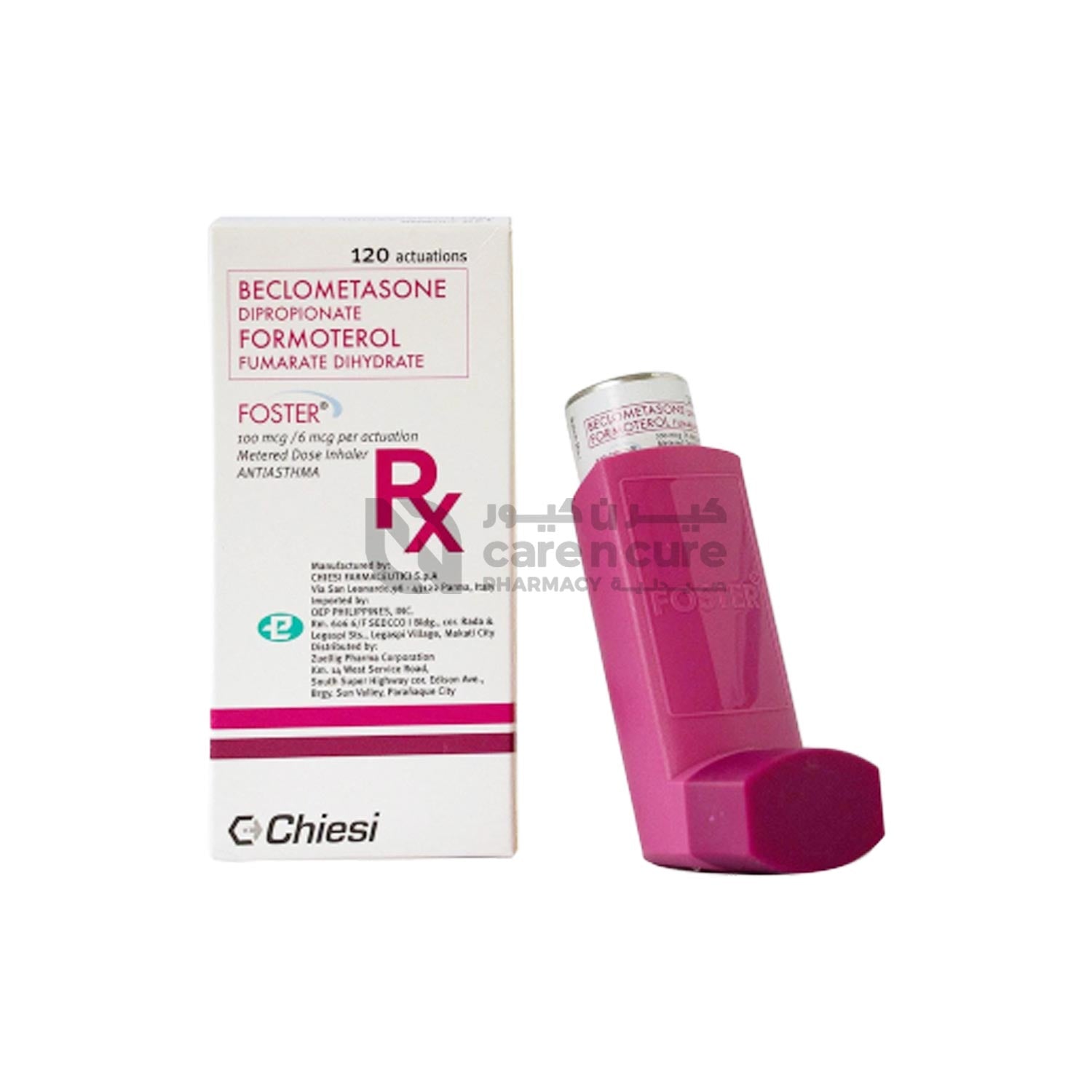 Buy Foster Beclometasone Formoterol Inhaler Online at Best prices in ...